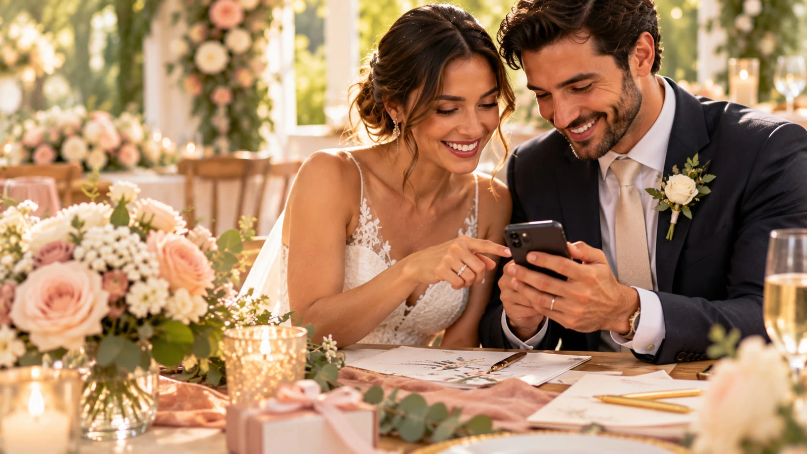 Text Message Wedding RSVP Link Wording for Guests