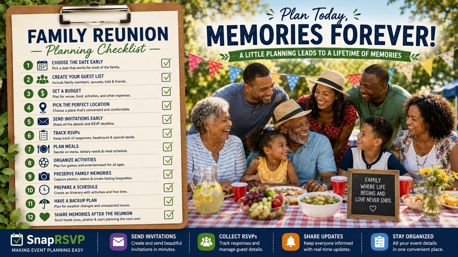 The Ultimate Family Reunion Planning Checklist: Everything You Need for a Stress-Free Gathering