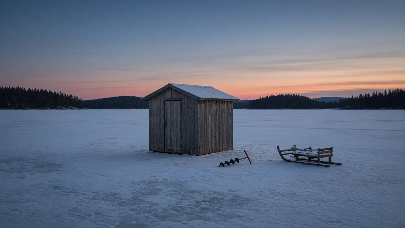 Ice Fishing Outing RSVP Website: Hut Seats, an Ice Cutoff, and a Hole Count