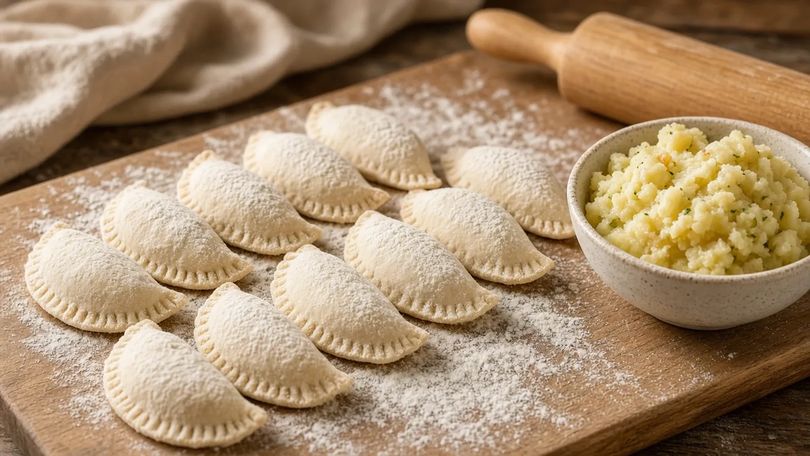 Pierogi Making Party RSVP Website: Dough Counts, a Board Cap, and a Boil Line