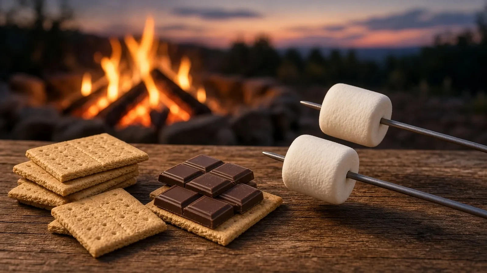 Smores Party RSVP Website: Marshmallow Counts, a Skewer Cap, and a Toast Line