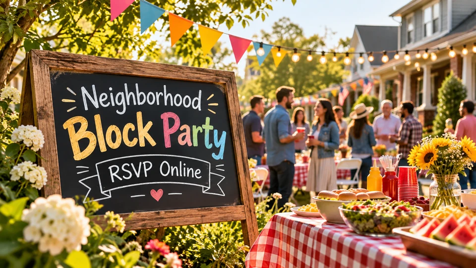 Neighborhood Block Party RSVP Online