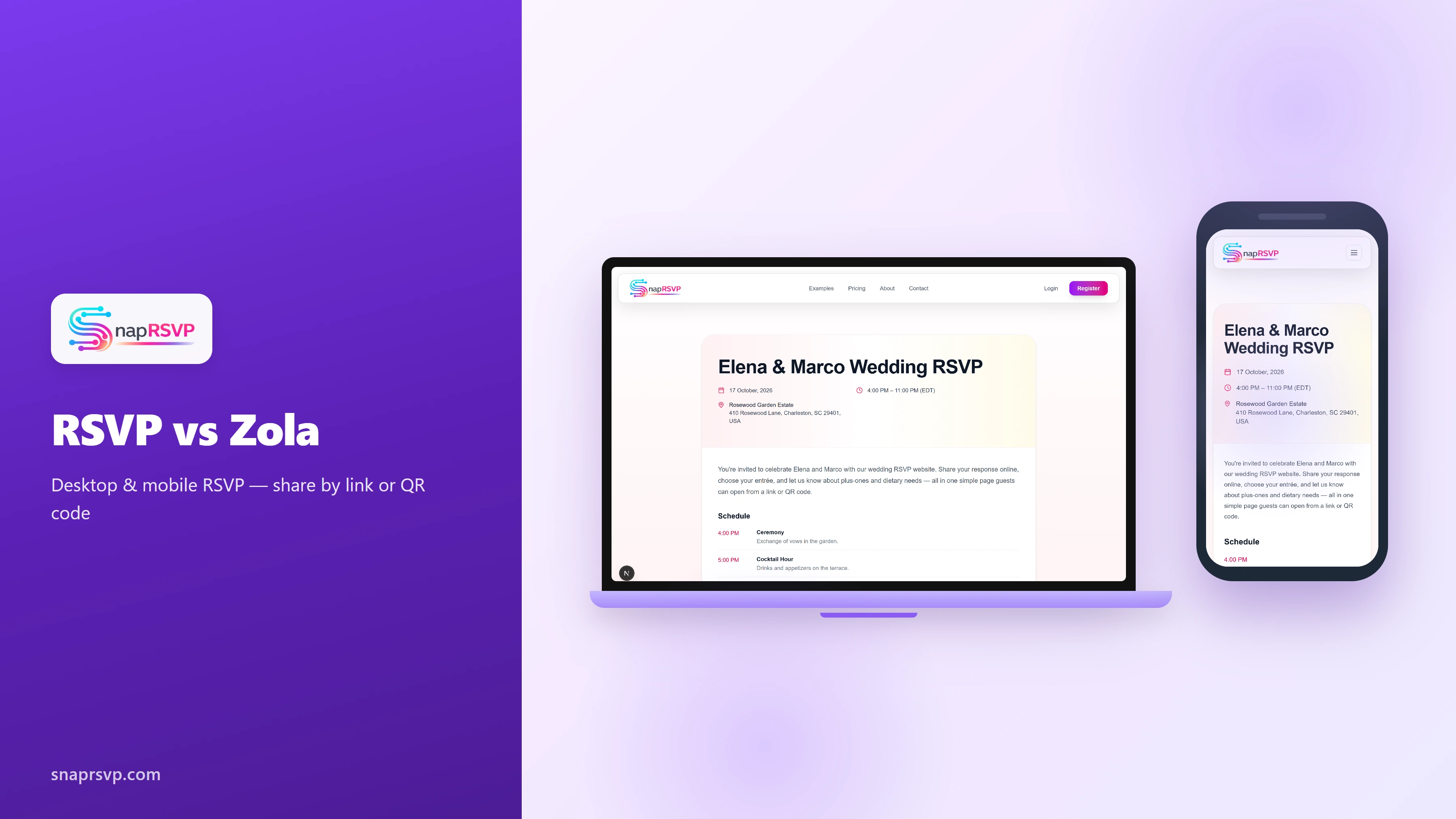 Wedding RSVP Website vs Zola: Which Fits Your Wedding?