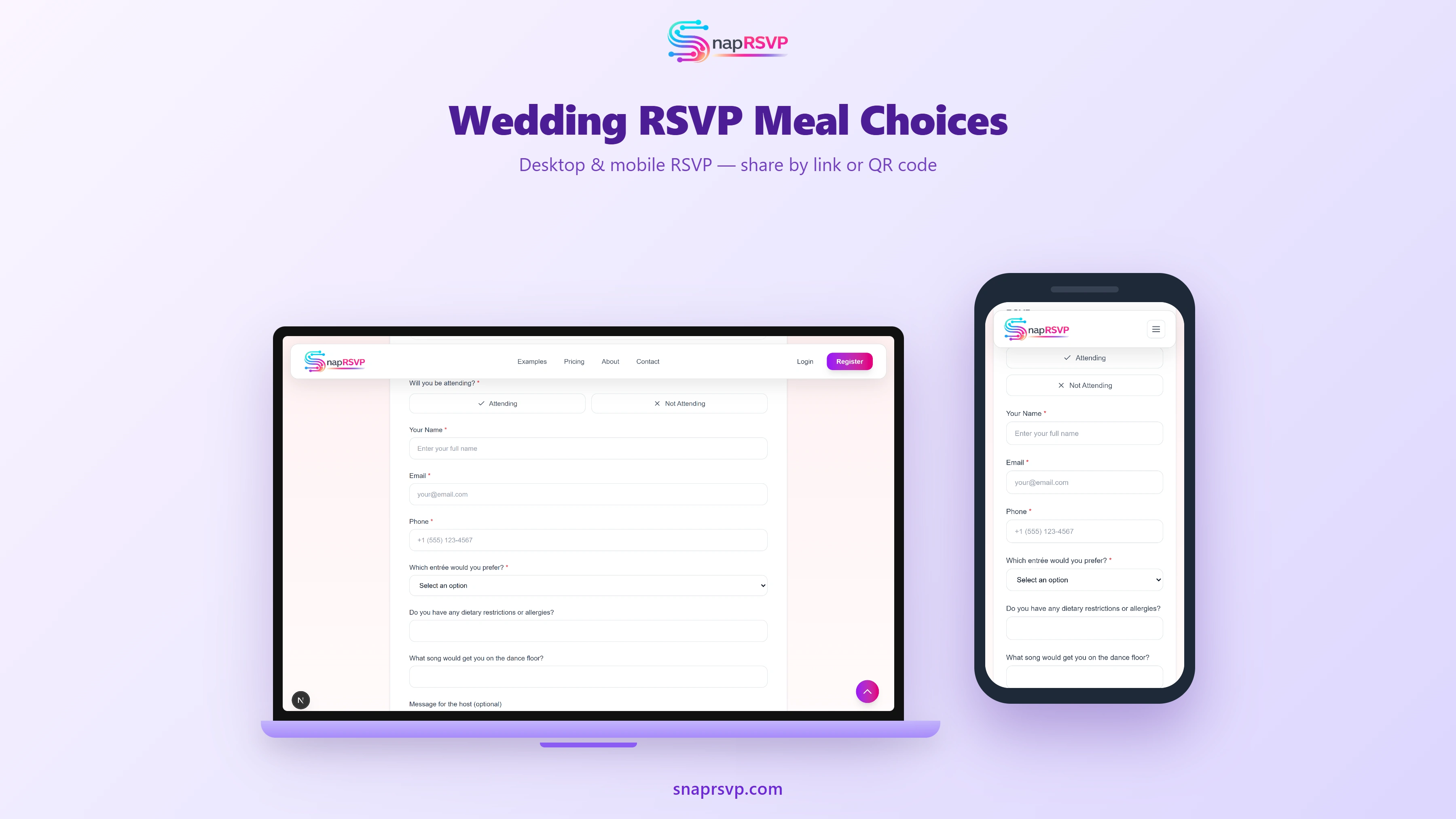 Wedding RSVP Website With Meal Choice: Setup Guide