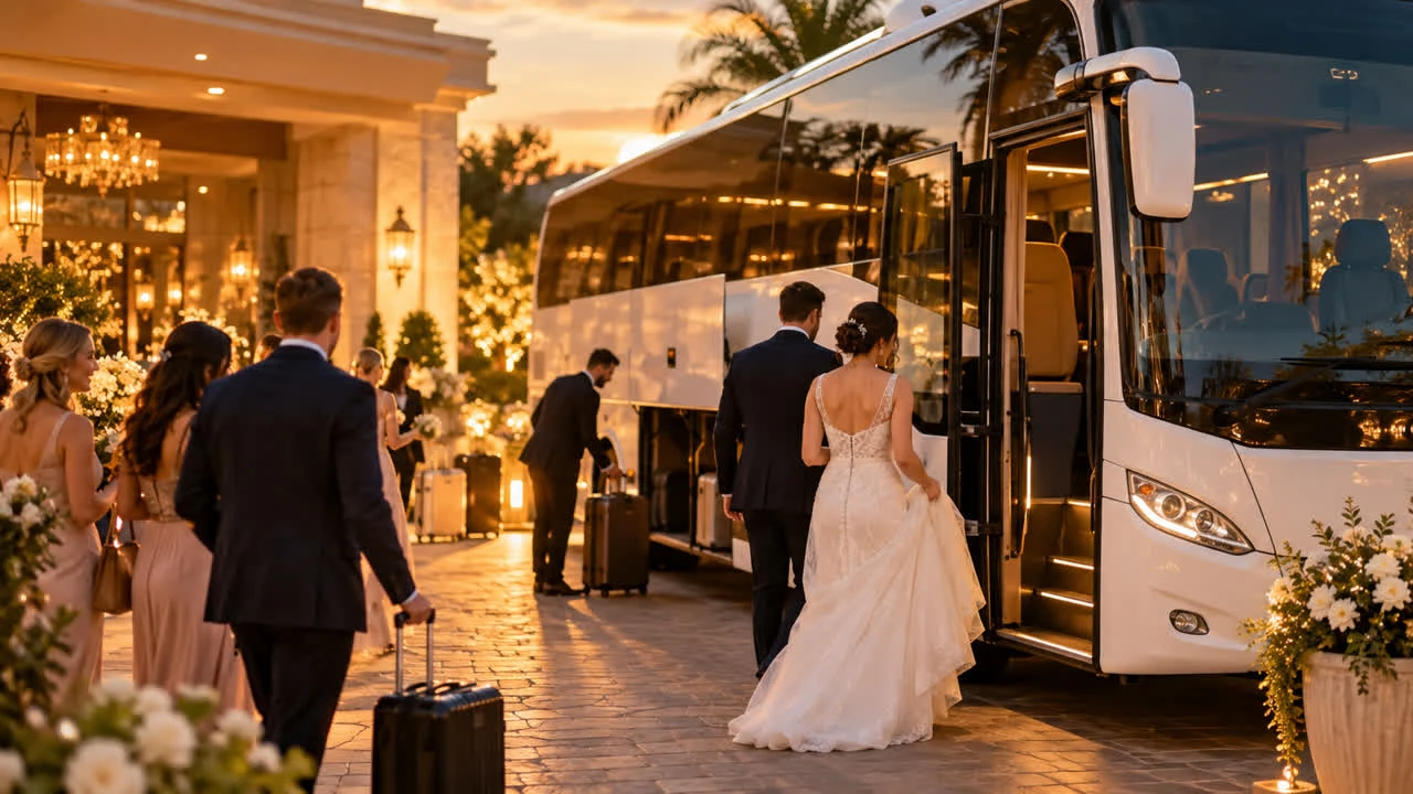 Wedding Shuttle Bus RSVP: Seat Counts Before You Book the Coach