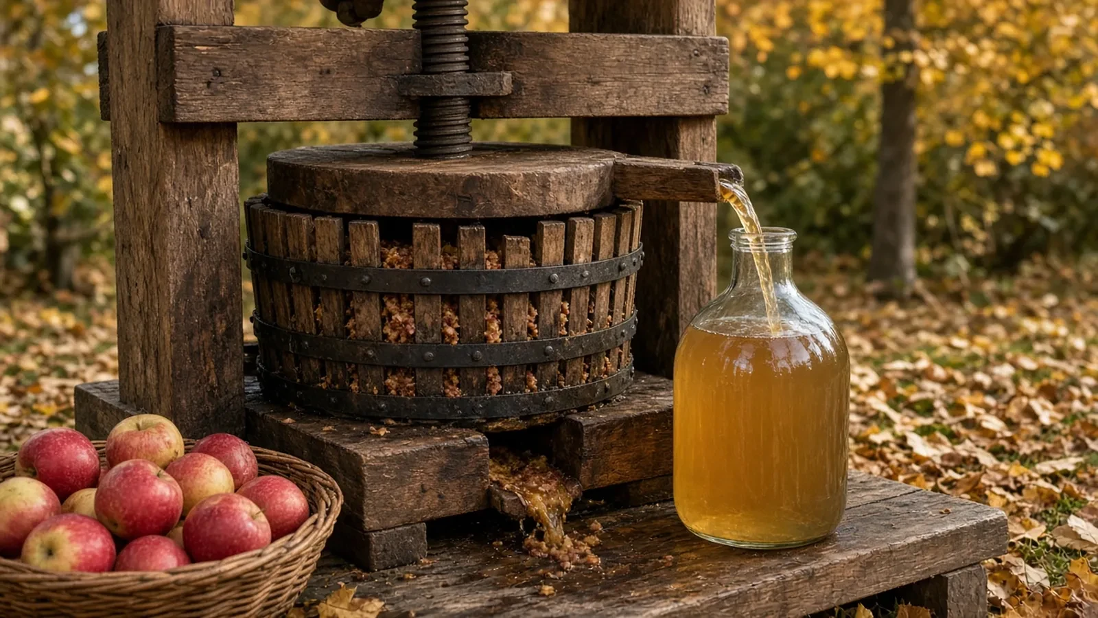 Cider Pressing Outing RSVP Website: Bushel Counts, a Press Cap, and a Grind Line