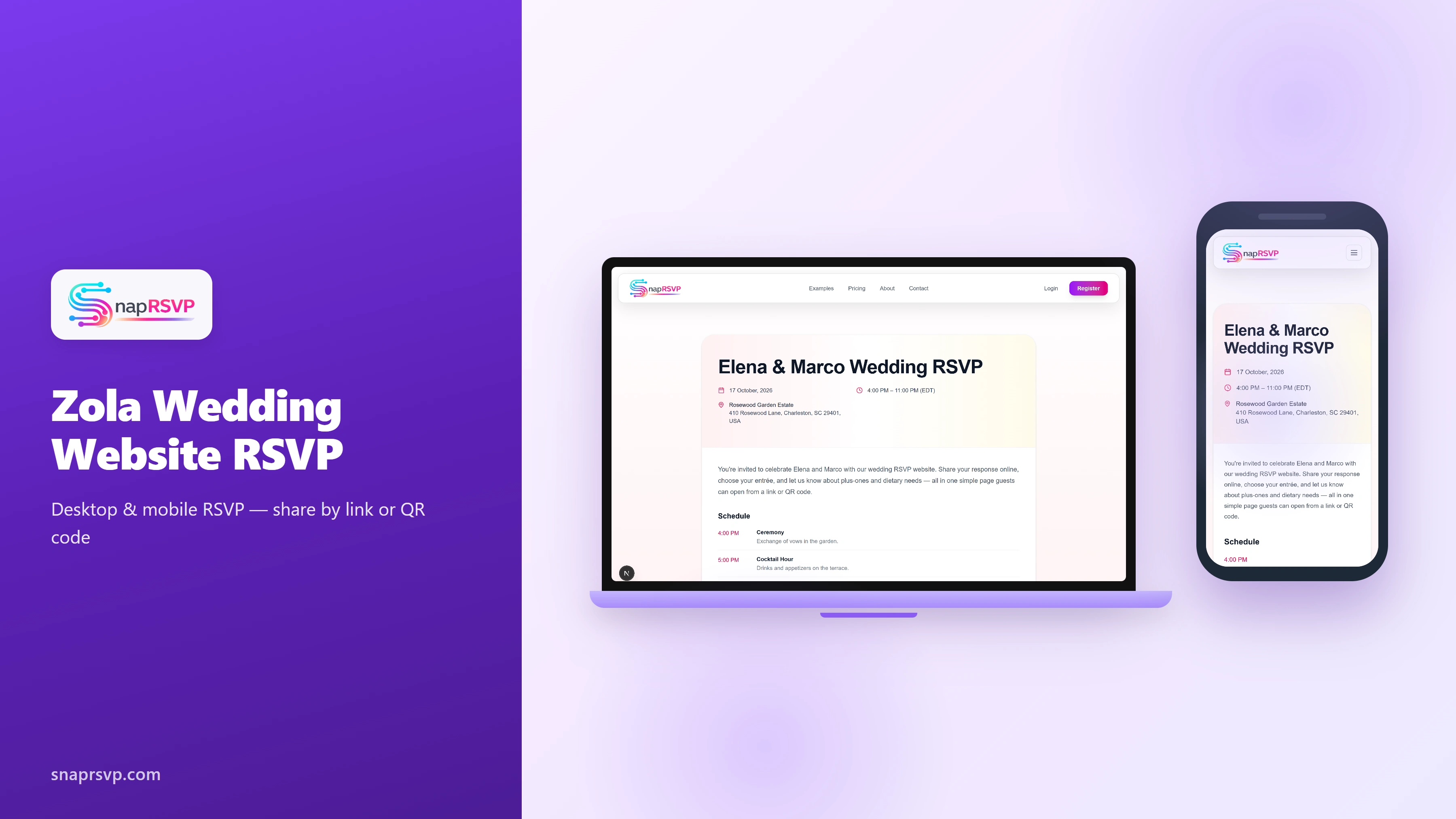 Zola Wedding Website RSVP: Find a Couple & How Guests Respond
