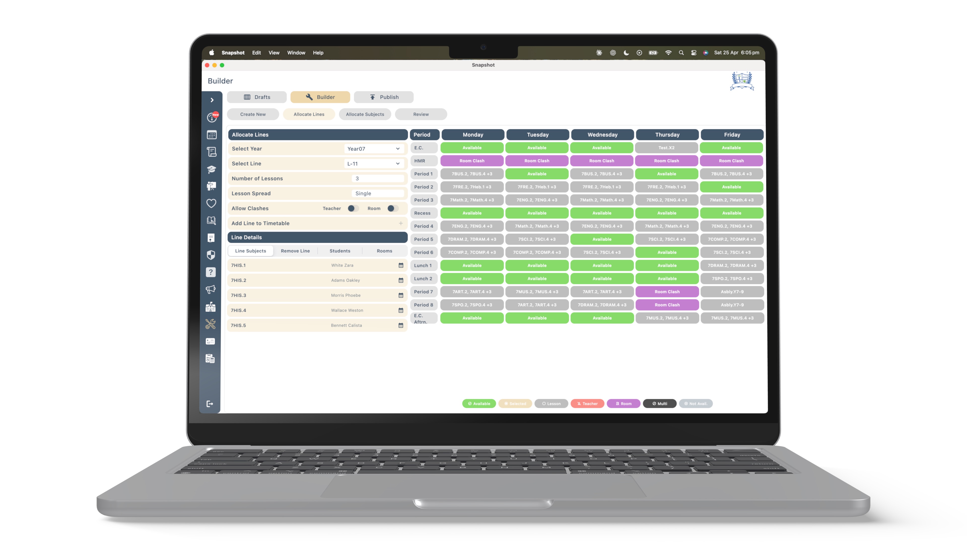 Integrated Timetabling
