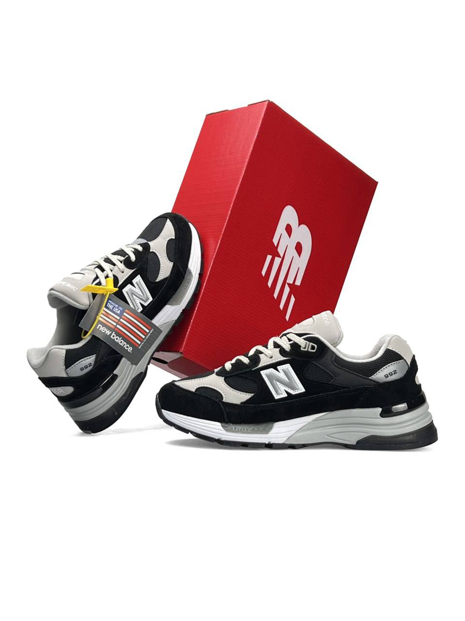 New Balance 992 Black Beige - view 2