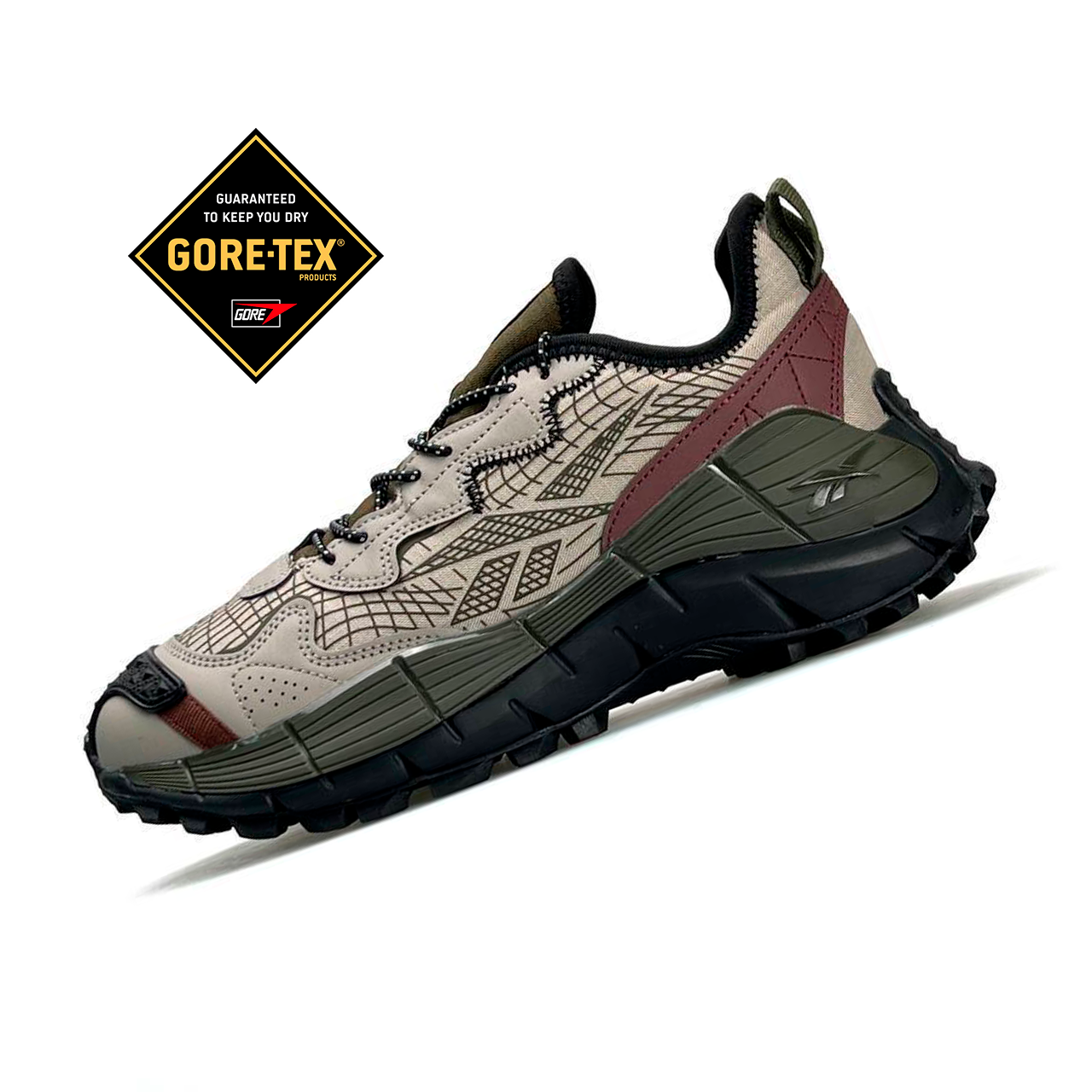 Reebok Zig Kinetica 2.5 Edge GTX Beige Khaki