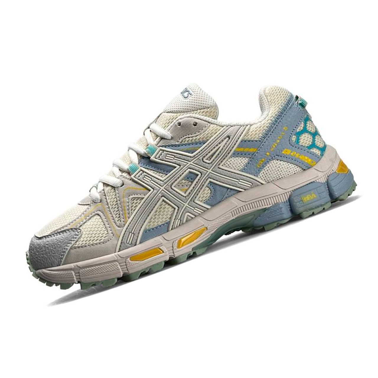 Asics Gel-Kahana 8 S Beige Blue Yellow