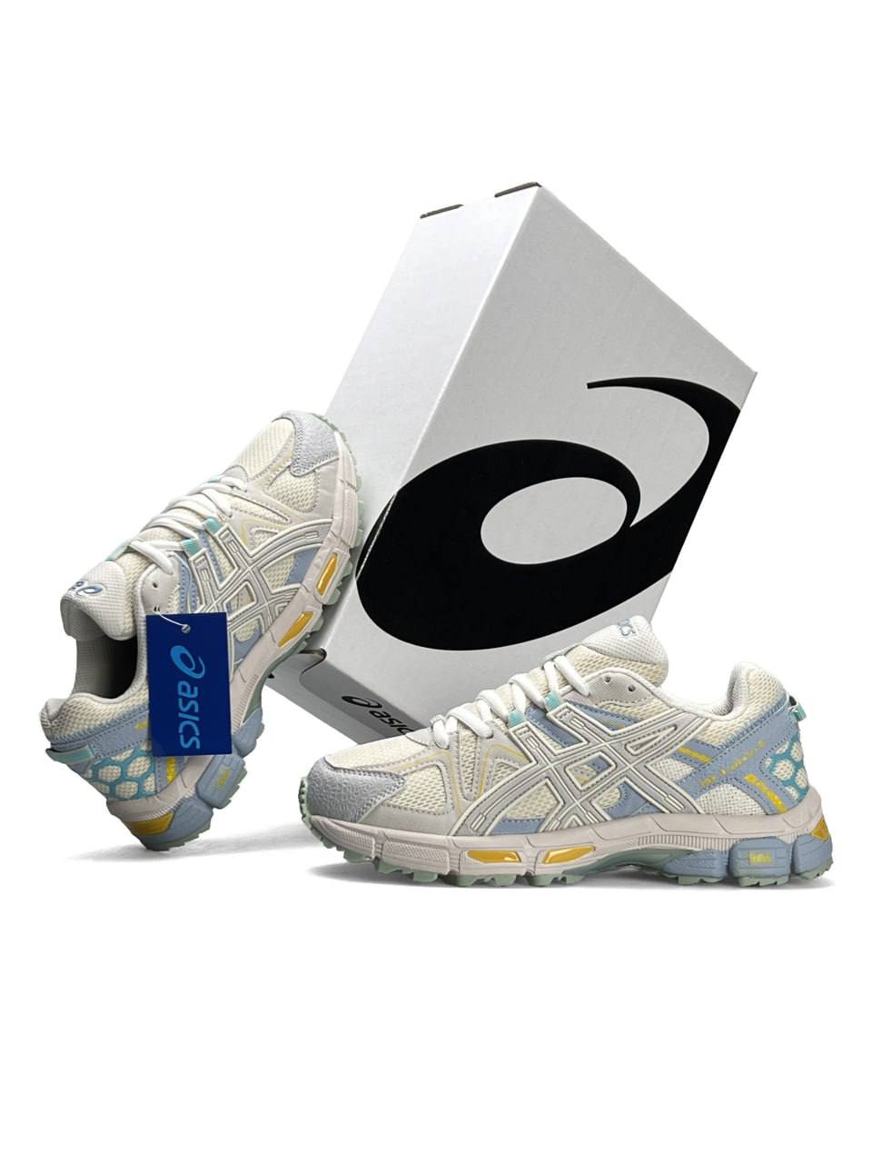 Asics Gel-Kahana 8 S Beige Blue Yellow - view 2