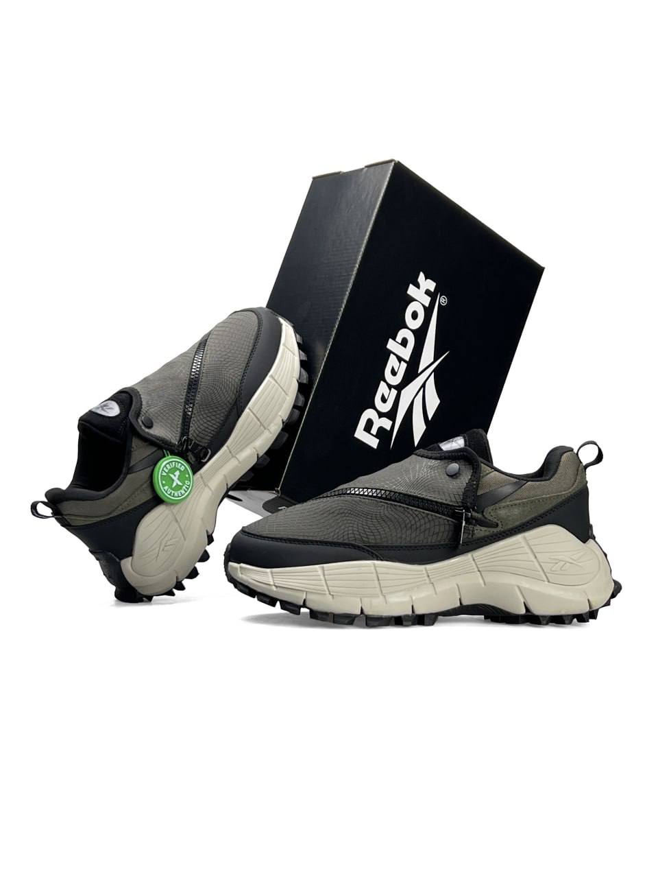 Reebok Zig Kinetica 2.5 Edge x Spyder Khaki Black - view 2