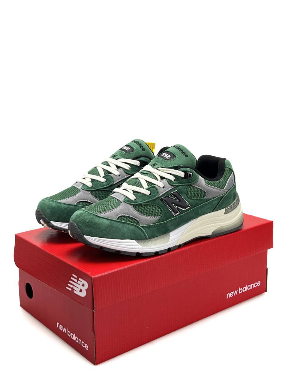 New Balance 992 Green White Grey - view 3