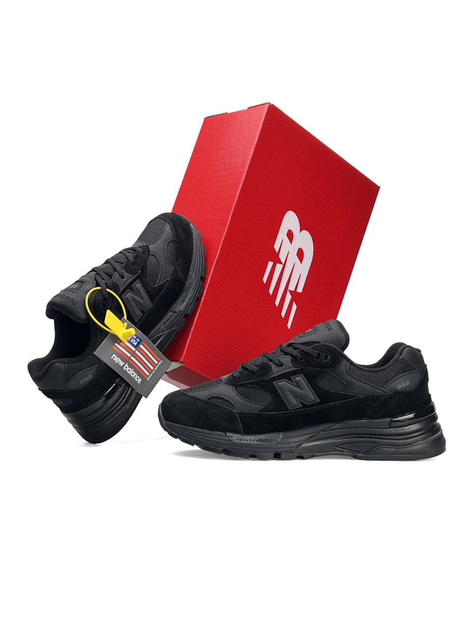 New Balance 992 All Black - view 2