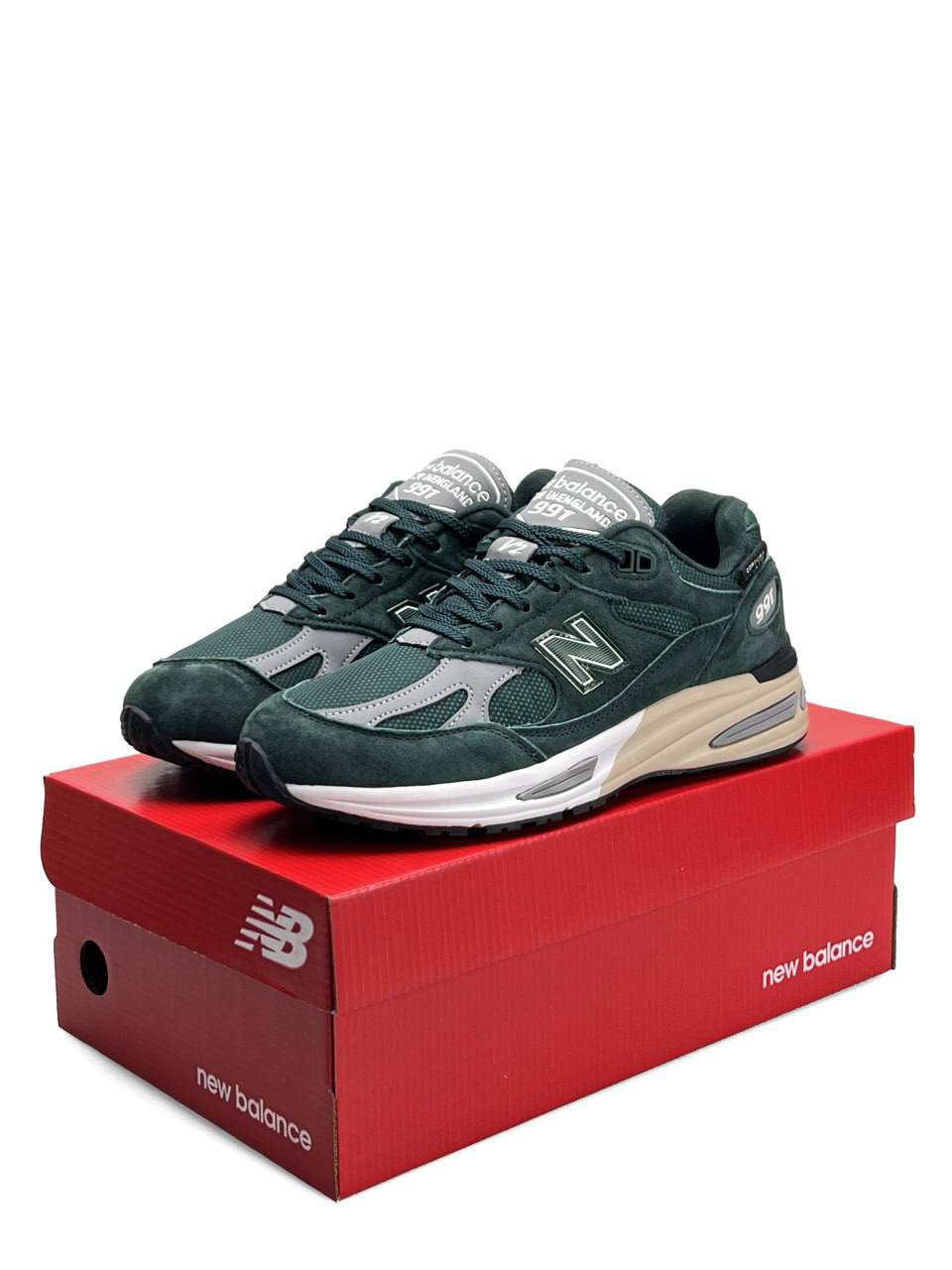 New Balance 991v2 Green Grey - view 3