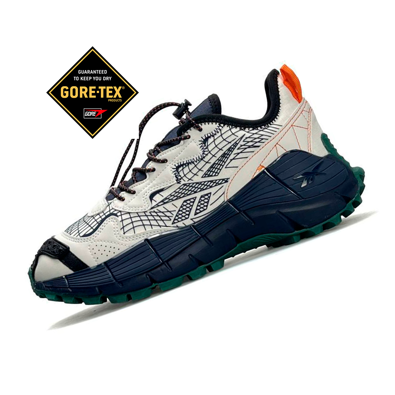 Reebok Zig Kinetica 2.5 Edge GTX Beige Navy