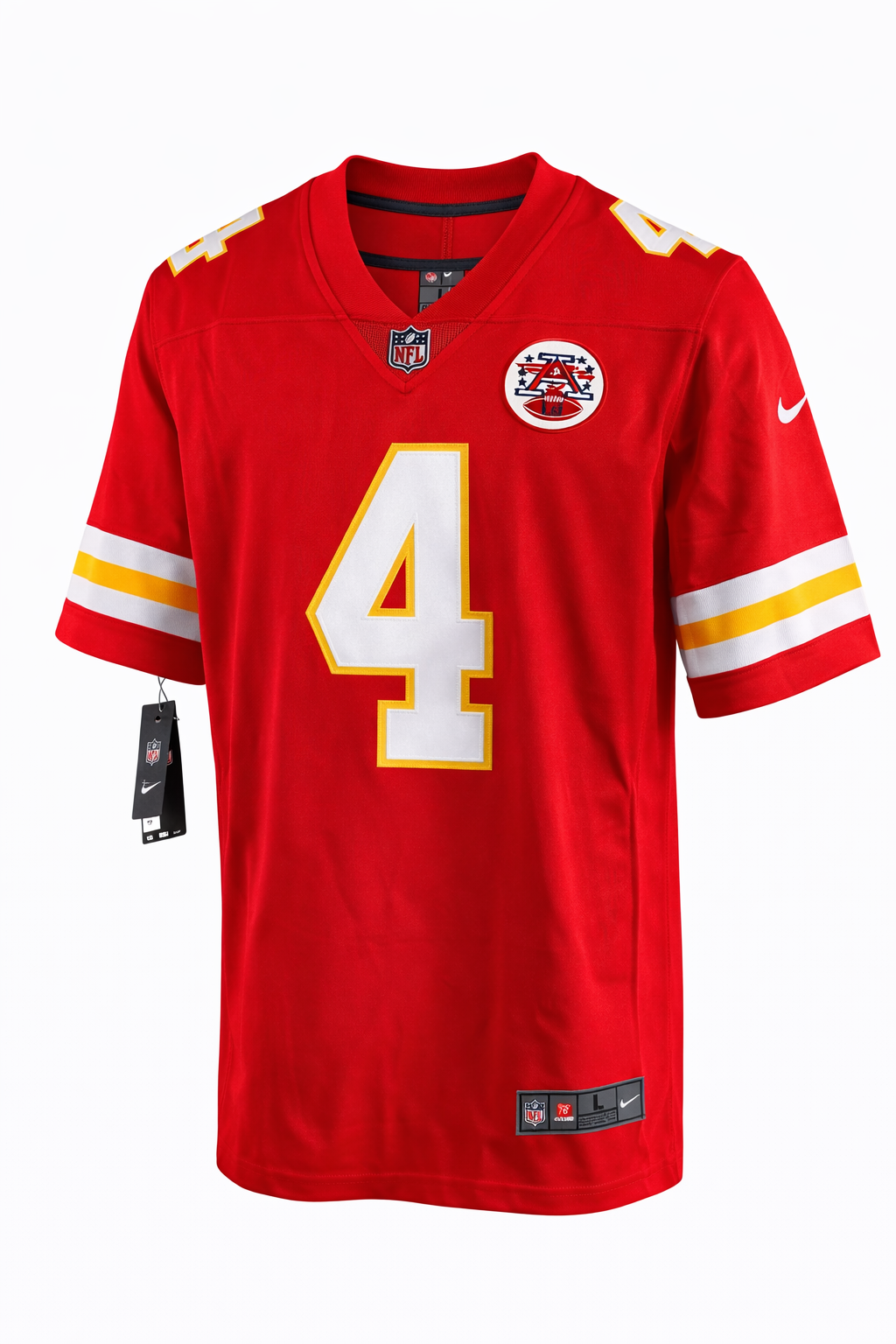 Kansas City Chiefs Rashee Rice #4 Red Jersey