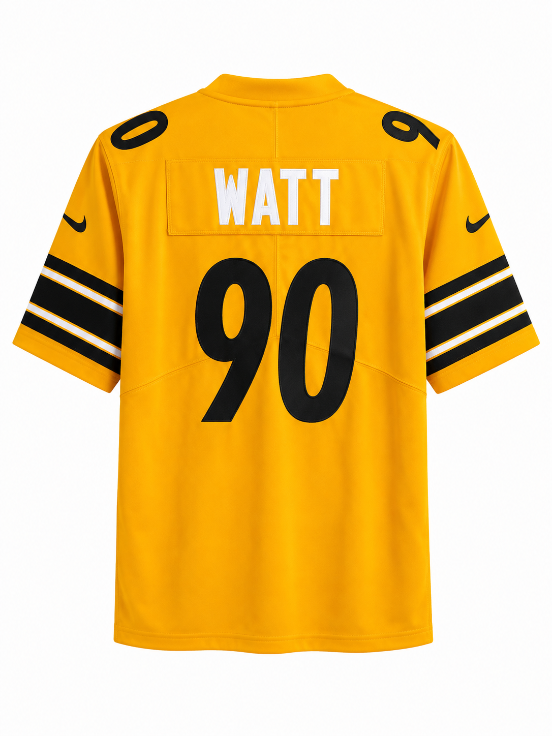 Gold steeler #90 Watt Jersey - Image 2