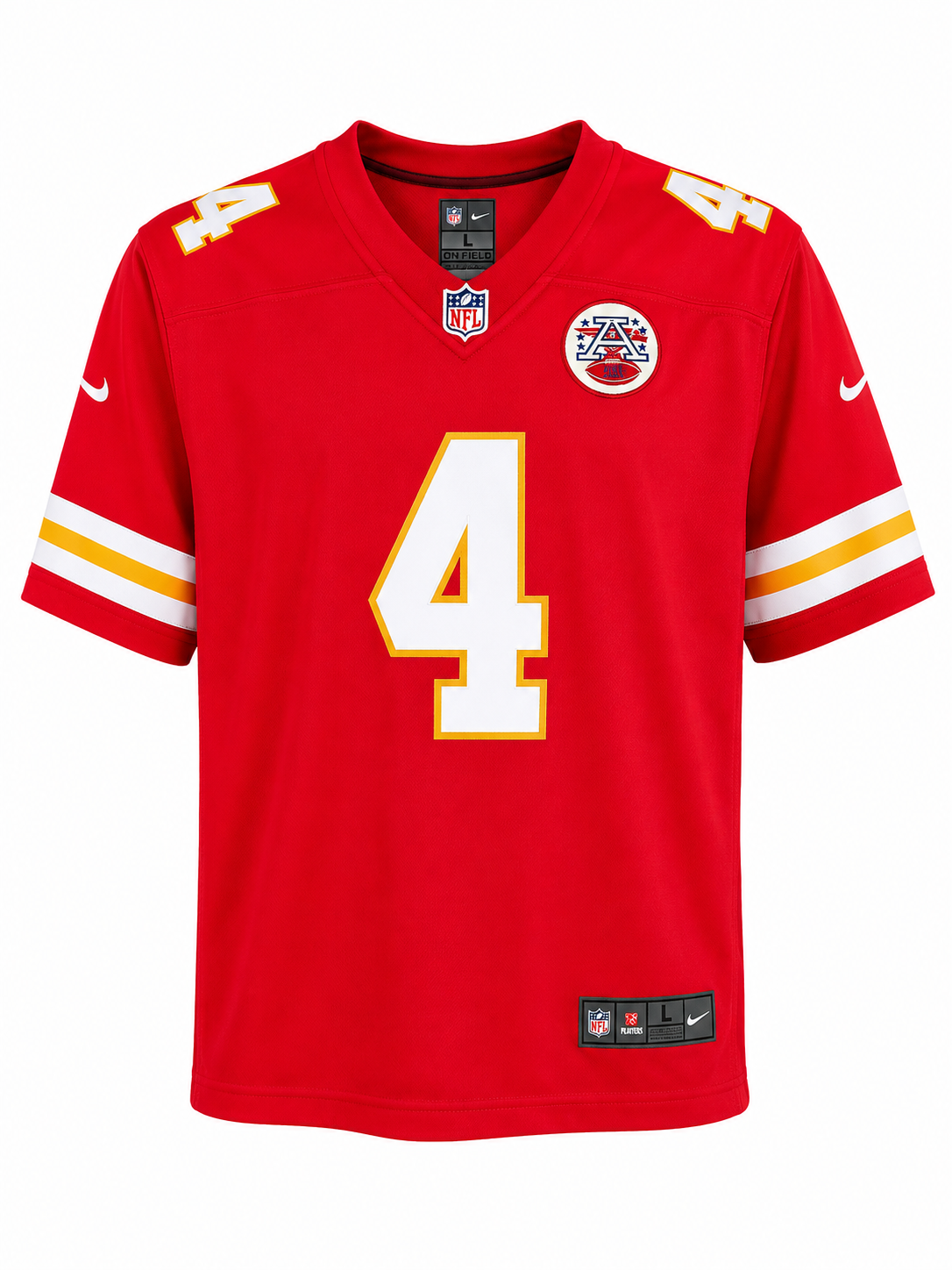 Kansas City Chiefs Rashee Rice #4 Red Jersey
