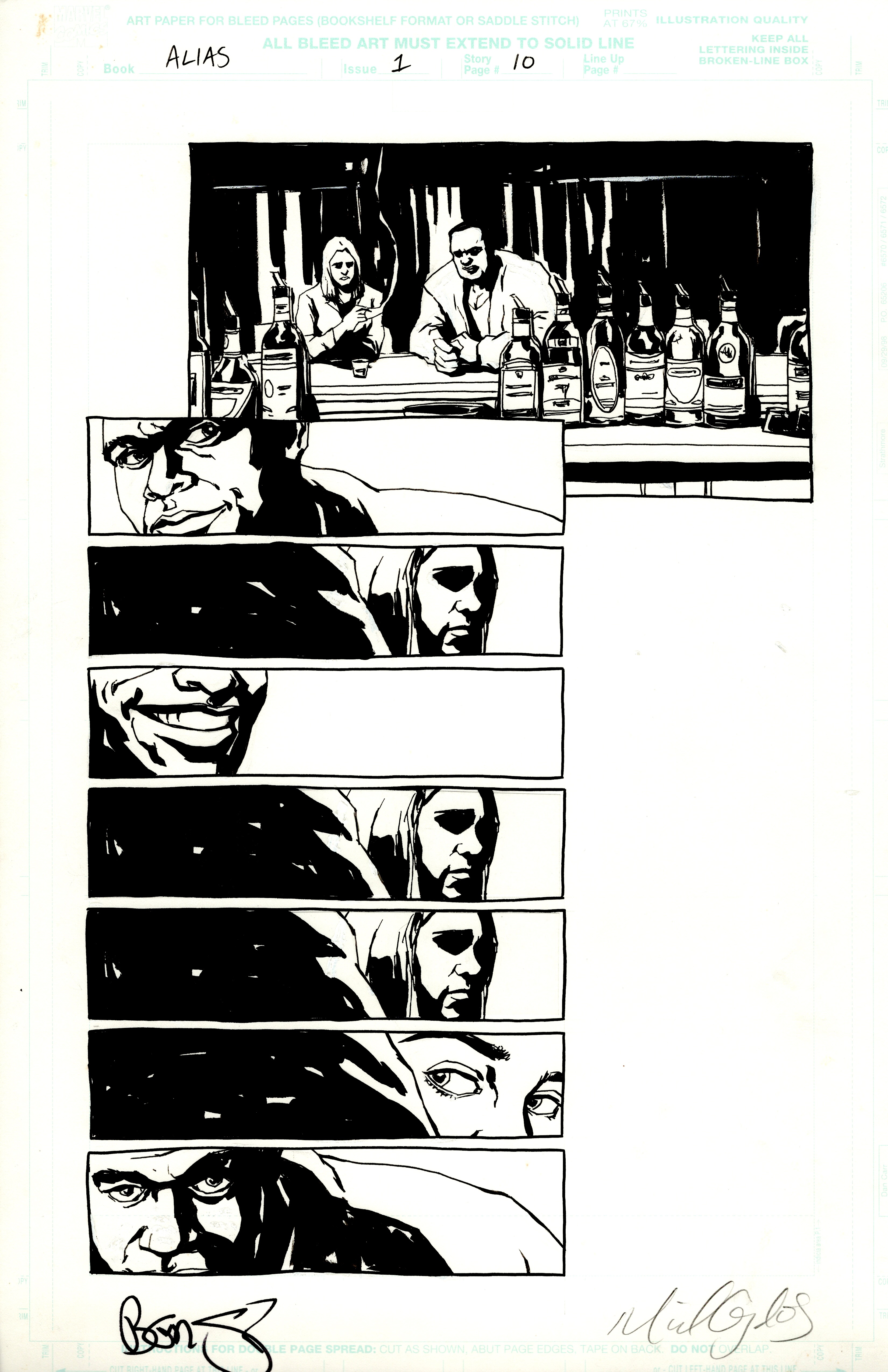 Alias #1, pg.10 - Interior by Michael Gaydos from Alias