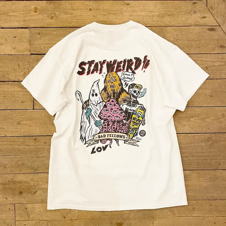 LOV Stay Weird graphic top