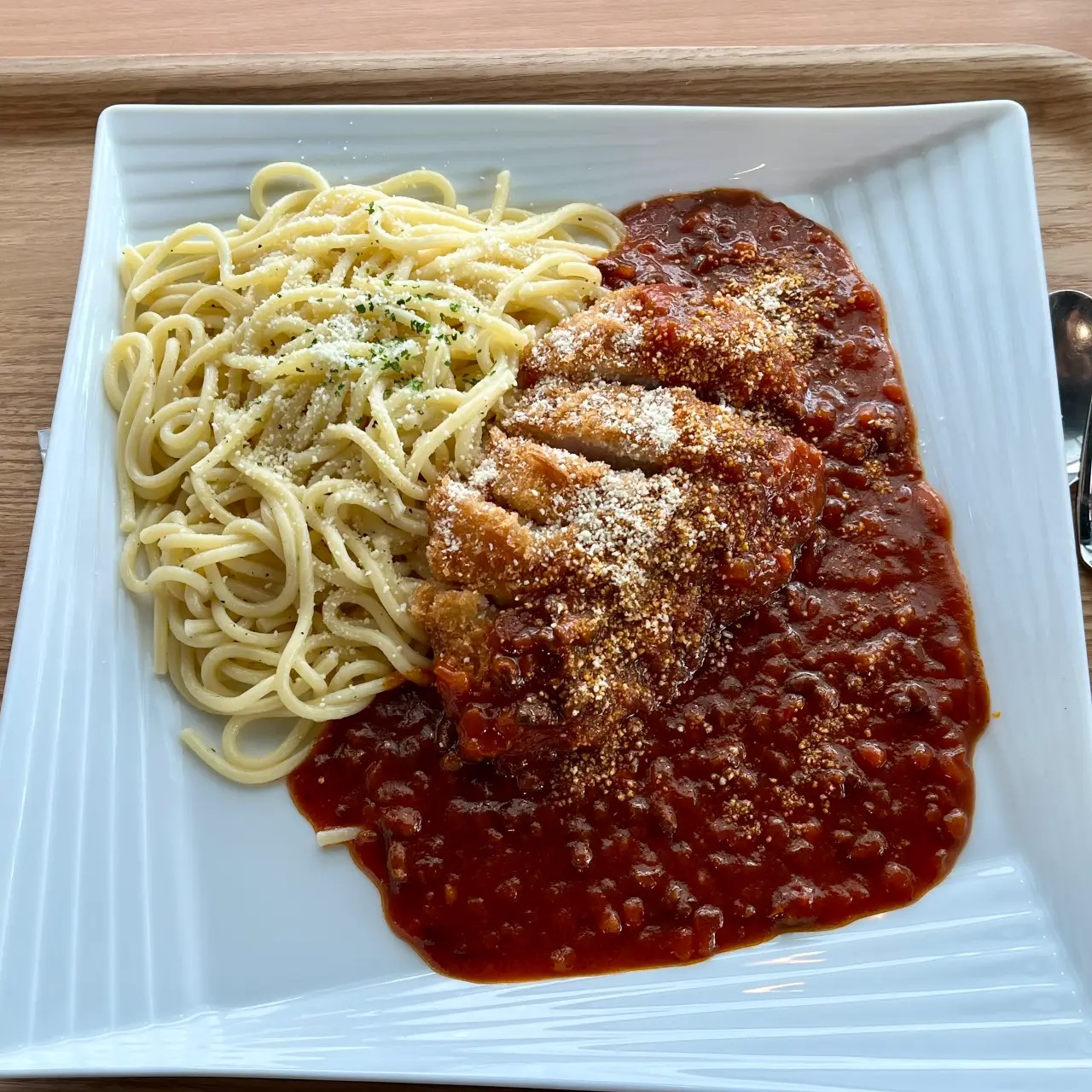 Annupuri Nook’s King Katsu Spaghetti. We had this …