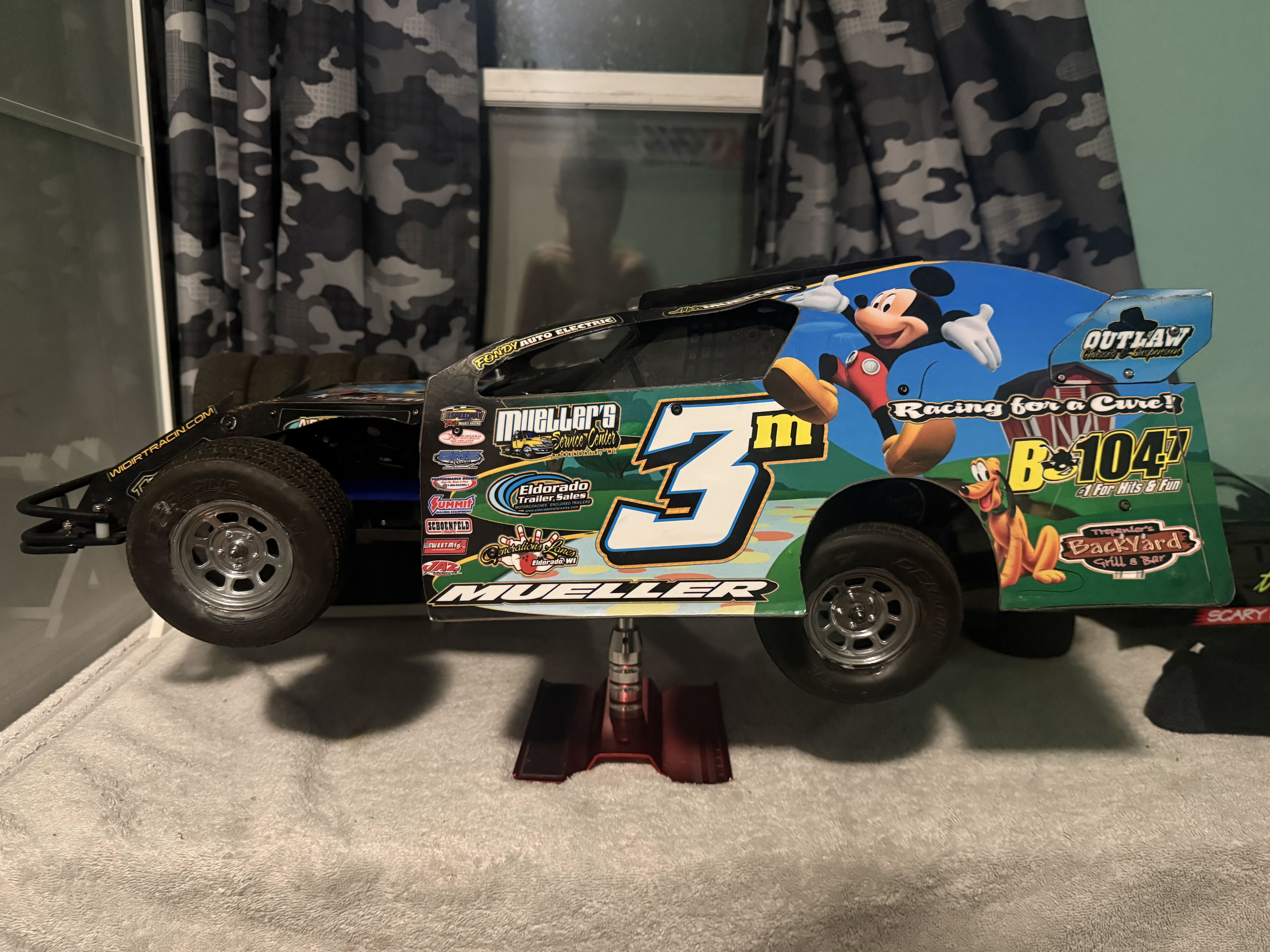 Traxxas Slash Mudboss Dirt Oval setup photo, Bentley Mueller Of Muellers Mudboss Innovations