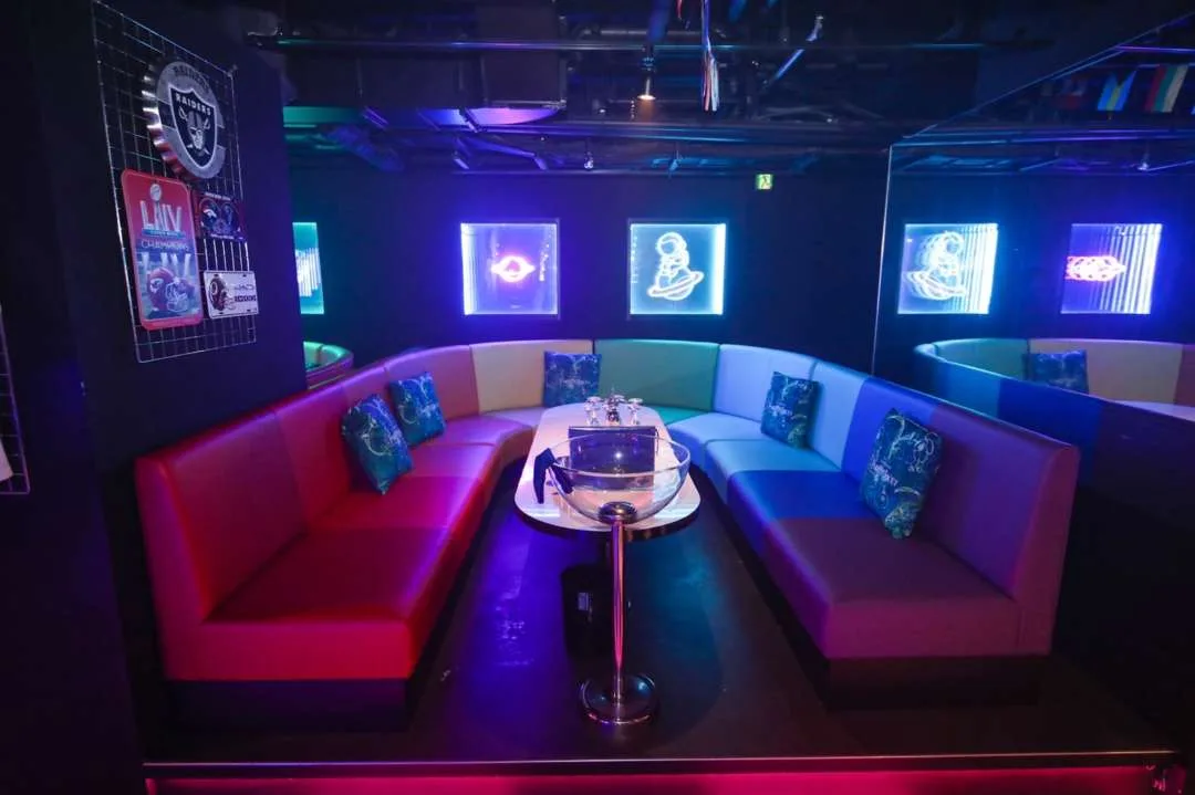 VIP booth at WARP Shinjuku