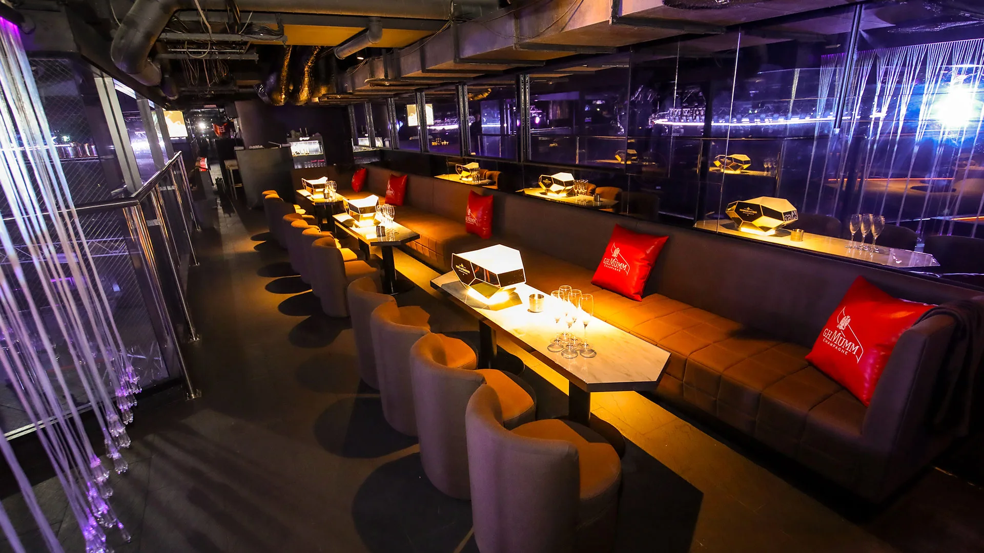 VIP booth at WARP Shinjuku