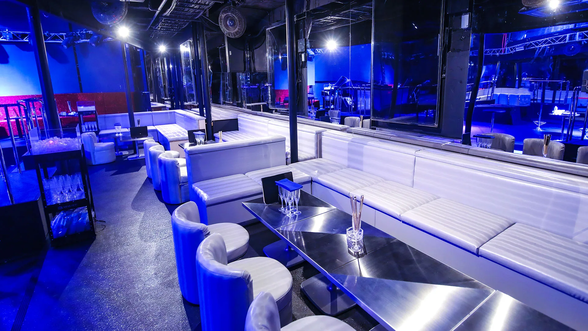 VIP booth at WARP Shinjuku