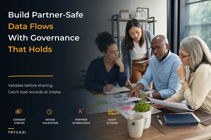 Data governance playbook for small social-service networks and partners
