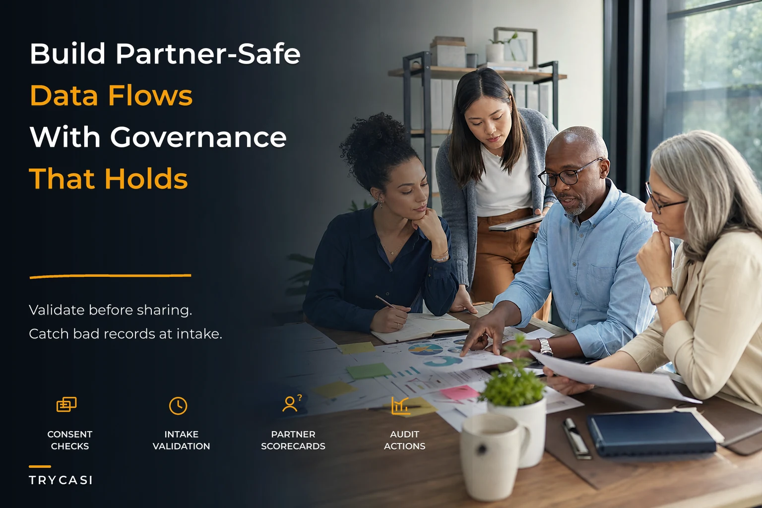 Data governance playbook for small social-service networks and partners