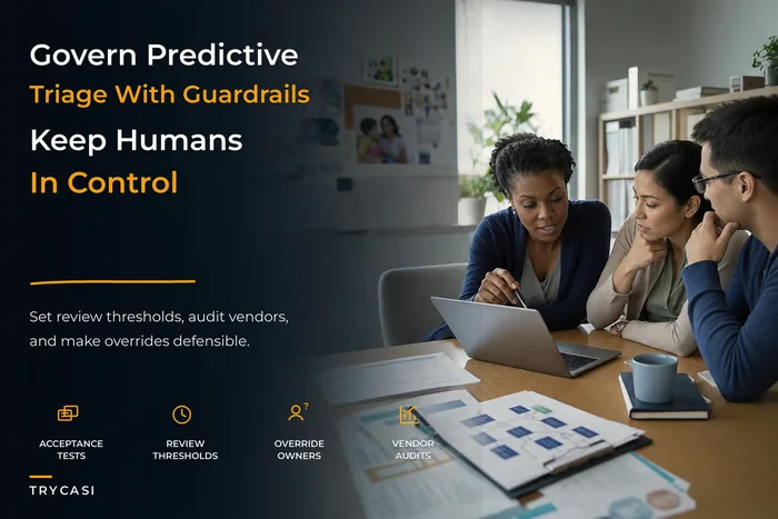 Governance for predictive triage in social services programs