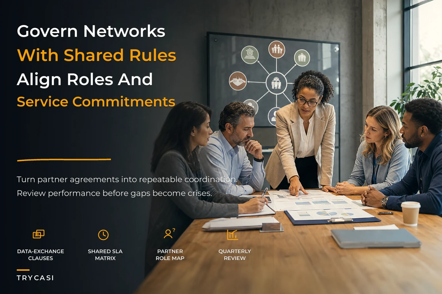 Multi-Agency Governance Blueprint for Social-Service Networks and SLAs