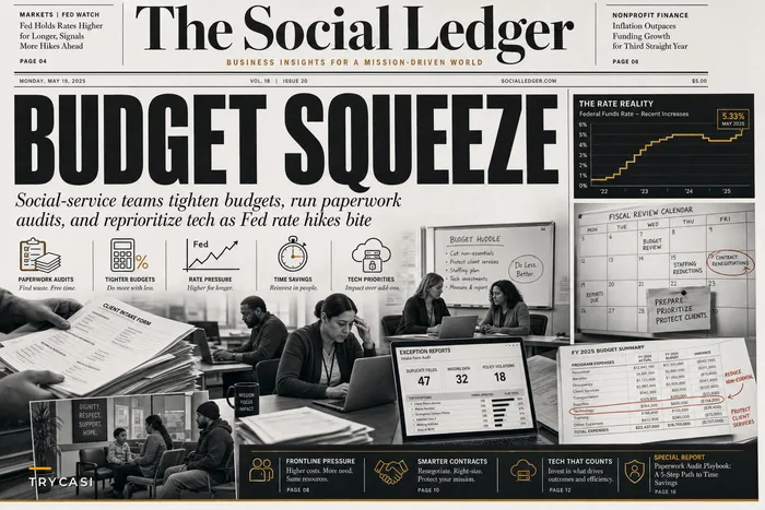 Preparing Social‑Service Operations for Rising Rates and Inflation: Budget, Caseload, and Tech Priorities