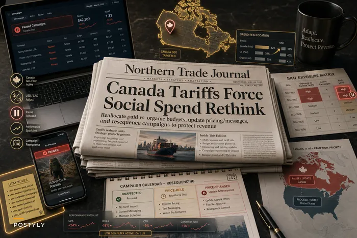 After Canada’s Tariffs: Rethink Paid vs. Organic Social Budgets, Pricing Messages, and Campaign Sequencing