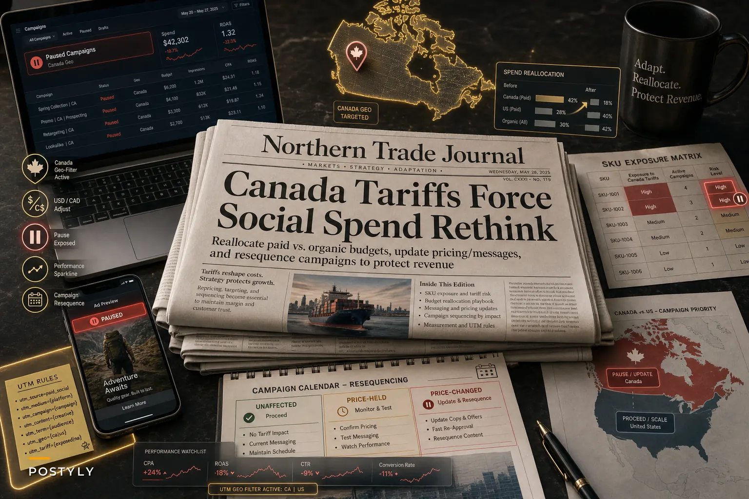 After Canada's Tariffs: Rethink Paid vs. Organic Social Budgets, Pricing Messages, and Campaign Sequencing