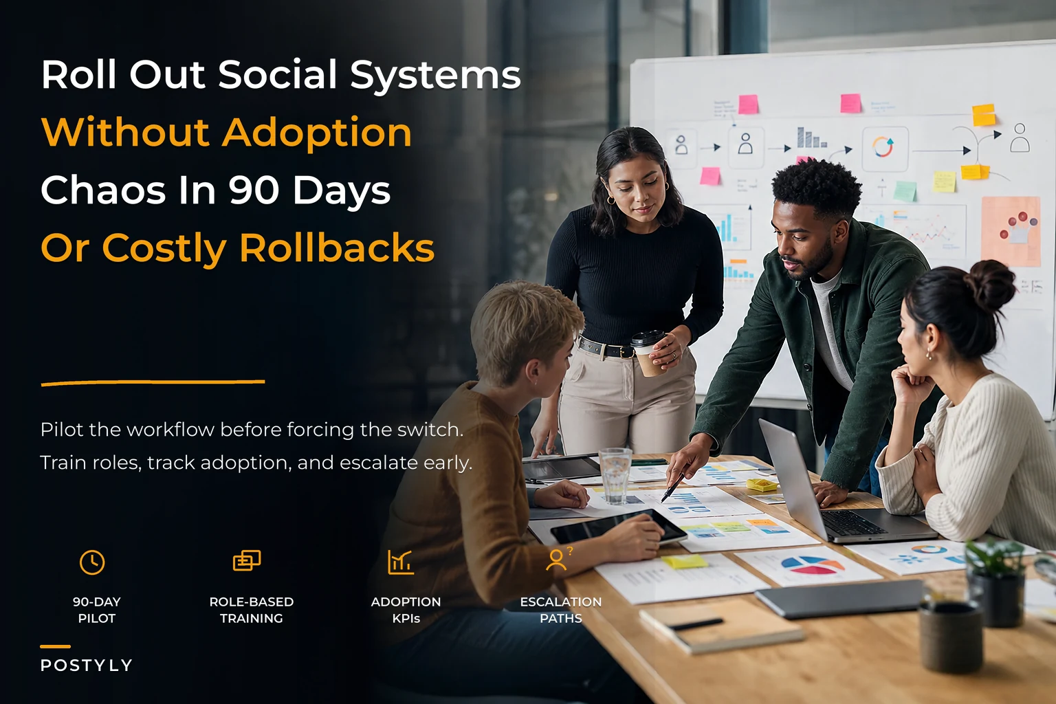 Change management for social systems rollout
