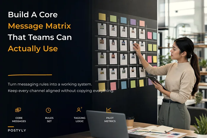 Core-message matrix: a cross-platform content strategy framework for consistent messaging