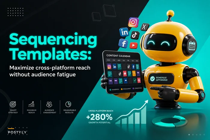 Post sequencing templates to maximize cross-platform reach without audience fatigue