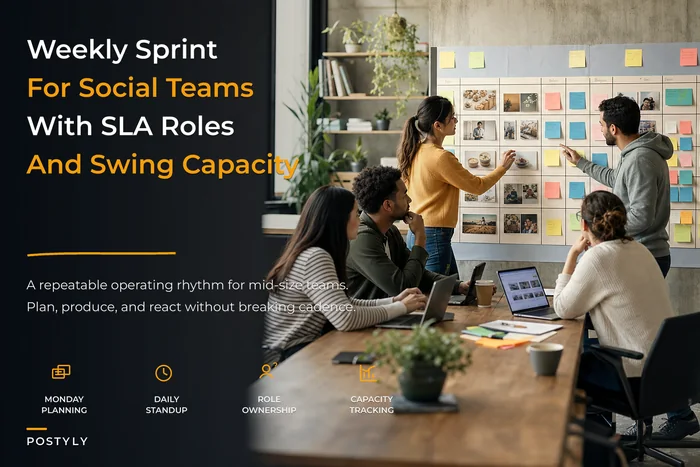 Repeatable social content operations for mid-size teams: SLA, roles and a weekly sprint blueprint
