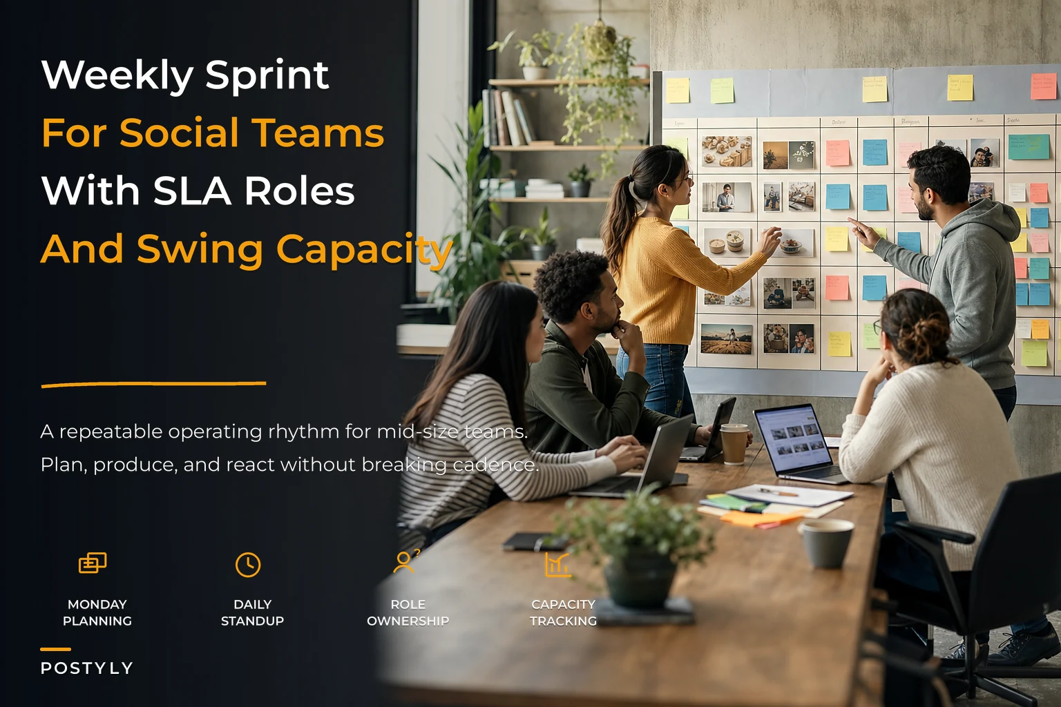 Repeatable social content operations for mid-size teams: SLA, roles and a weekly sprint blueprint