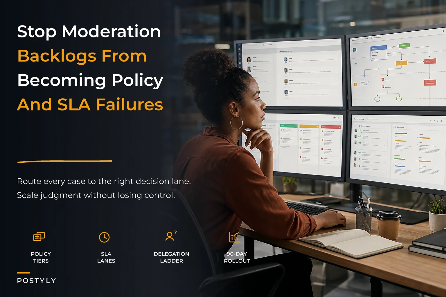 Solve moderation backlogs with an enterprise operating model