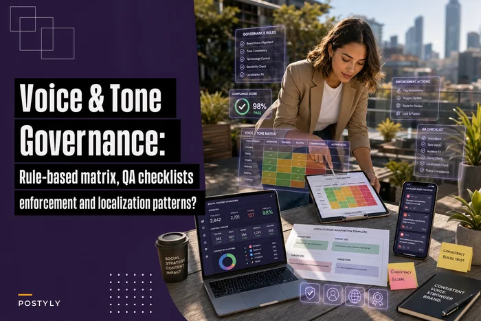 Voice and tone governance for social teams at scale