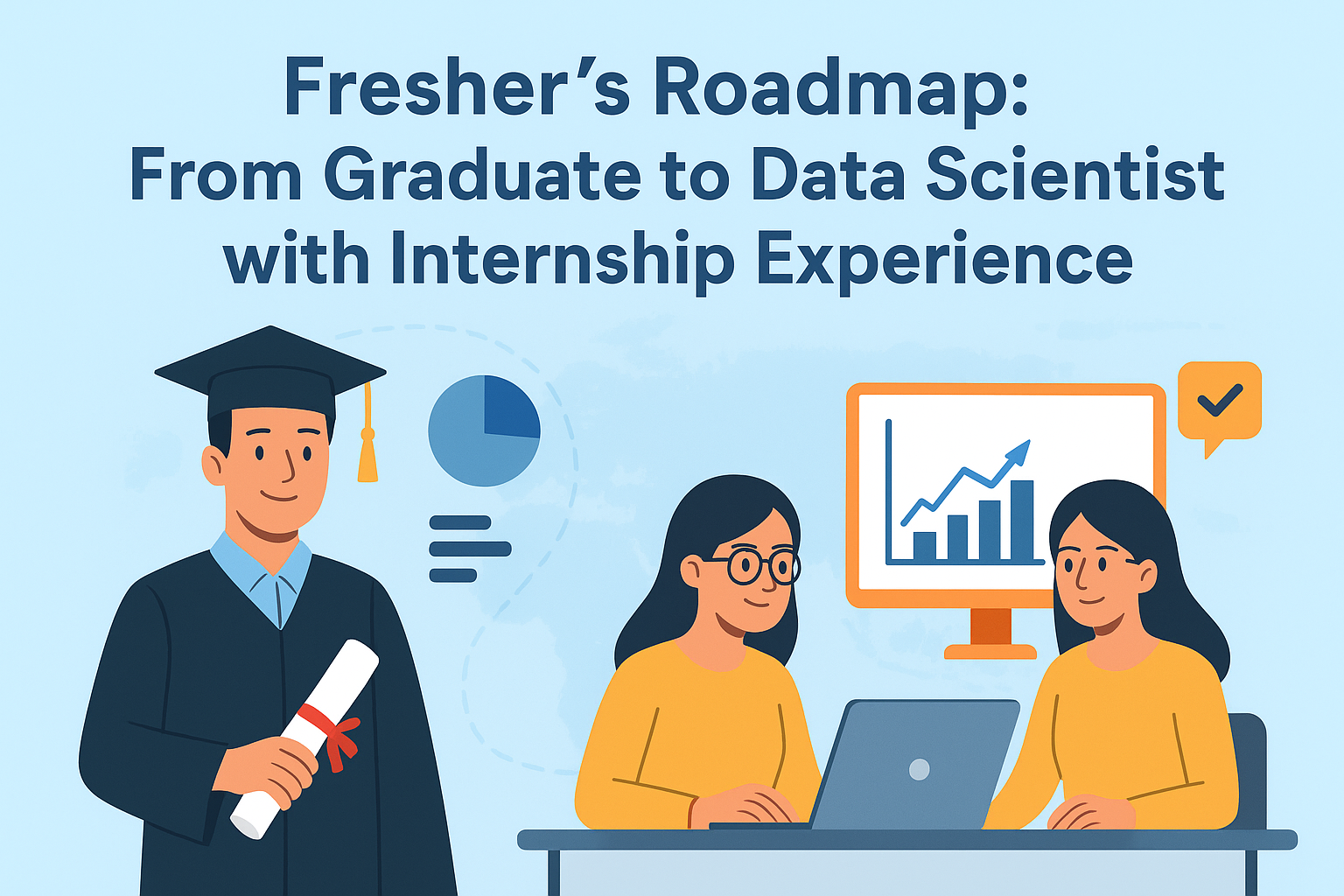 Fresher’s Roadmap: From Graduate to Data Scientist with Internship Experience