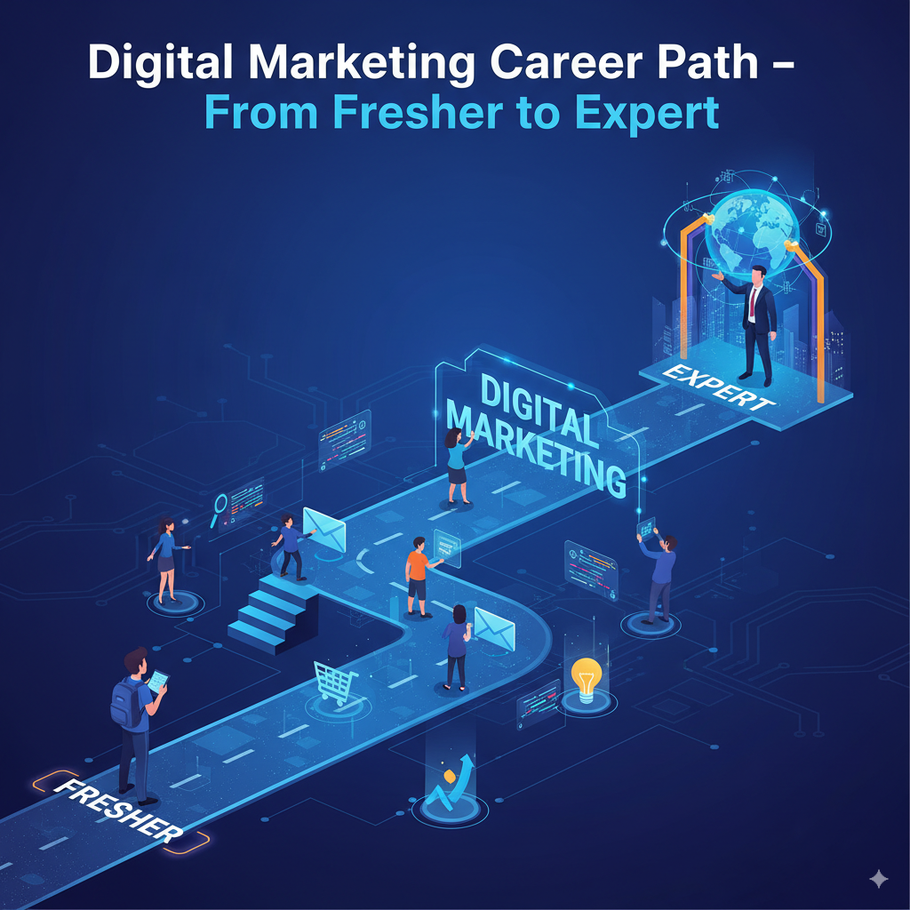 Digital Marketing Career Path– From Fresher to Expert