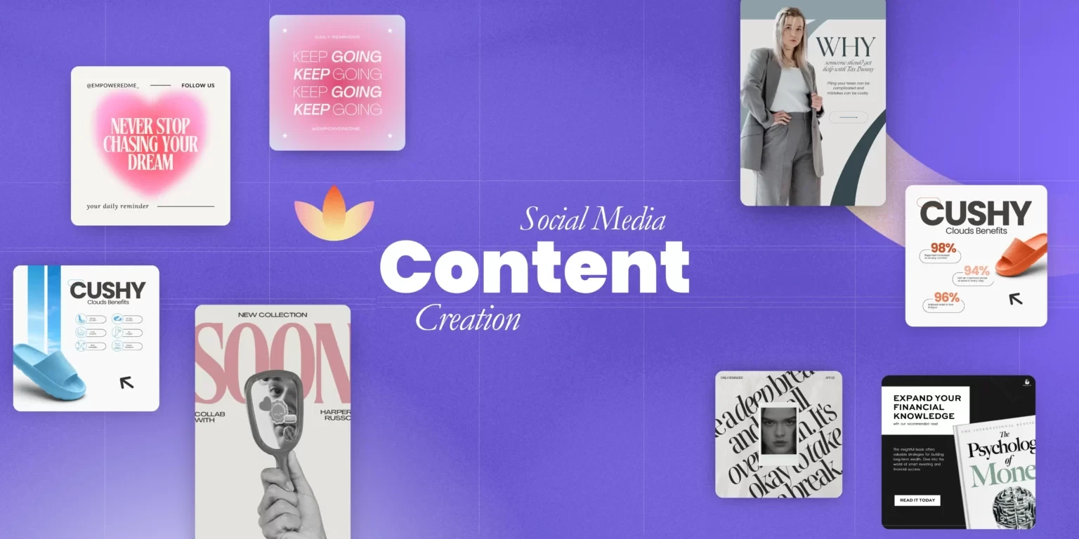 Social media post design in social media content creation services By Socoba social media content creation agency