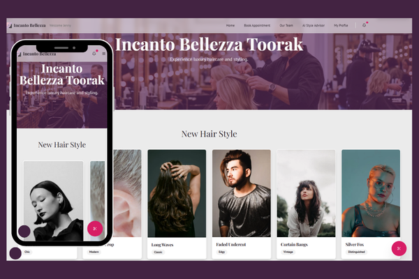 Screenshot of Salon App