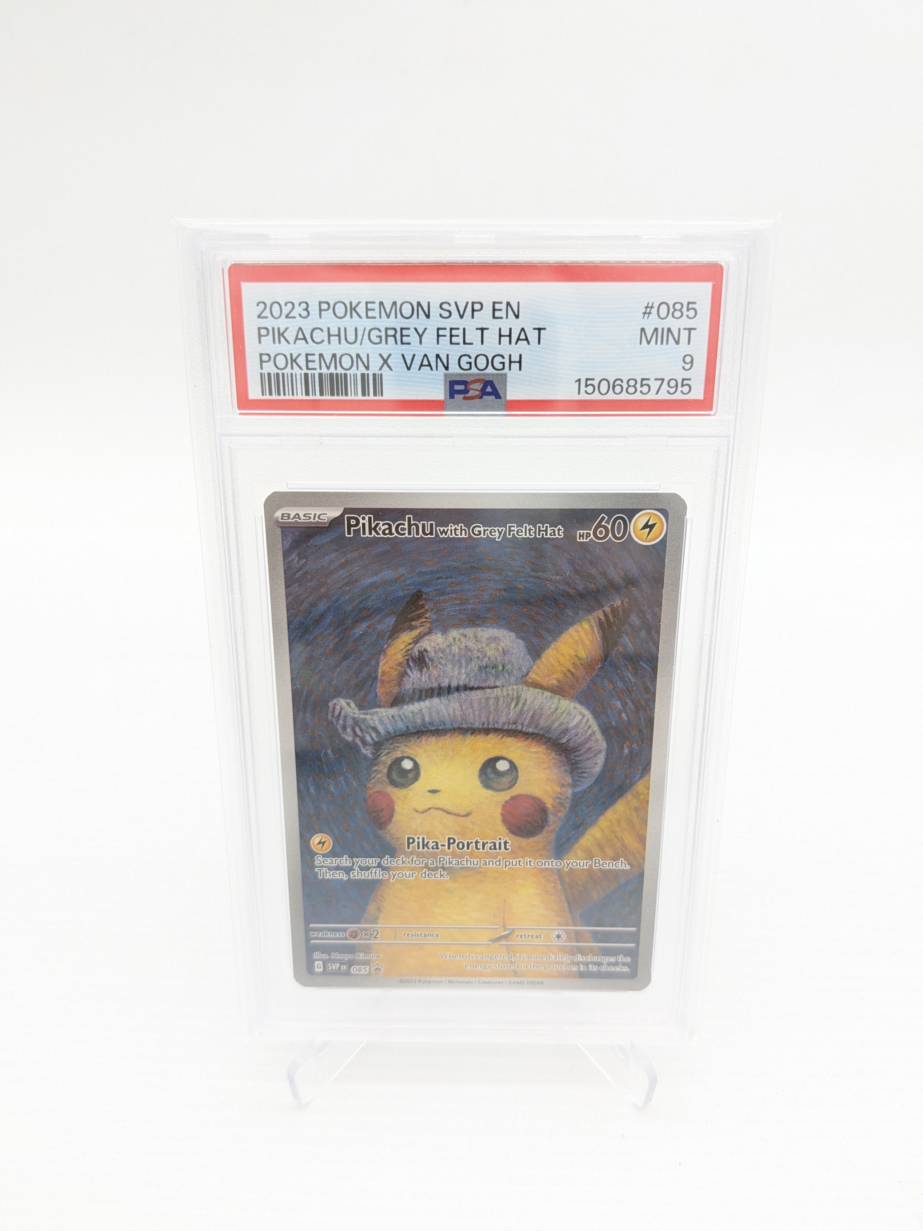 Scarlet & Violet Promo Pikachu with Grey Felt Hat #085 Normal Promo Graded PSA 9 — Lot 017